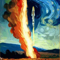 How to start a rocket, van Gogh