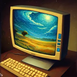 Computer, van Gogh