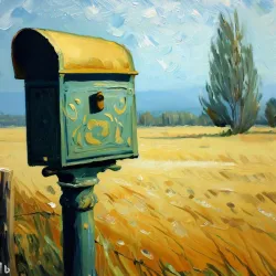 Mailbox, van Gogh