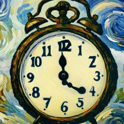 Clock, van Gogh