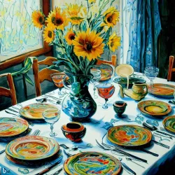 Set the table, van Gogh