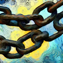 Chain link, van Gogh